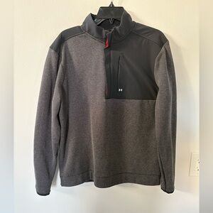 NWOT Under Armour Men's UA Drive Storm SweaterFleece Half-Zip Golf Pullover L